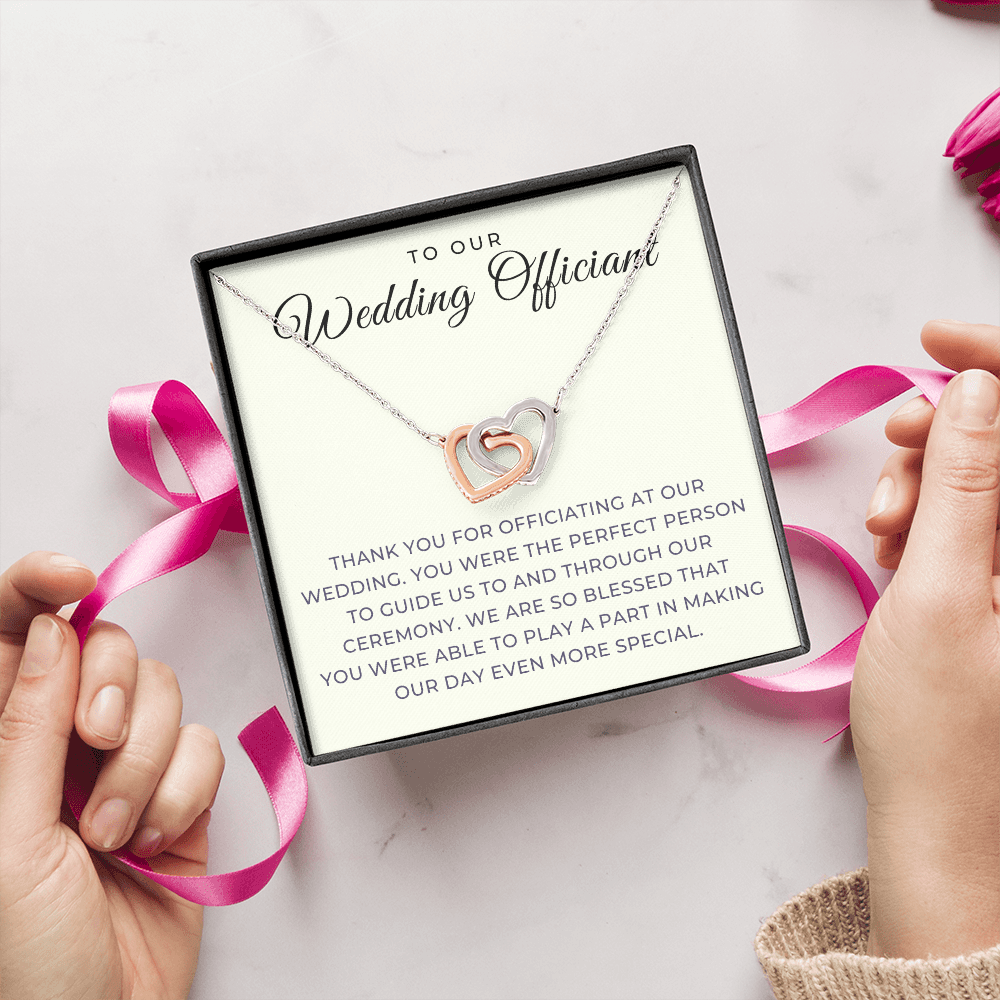 Officiant Proposal Gift | Thank You Necklace 0590T7