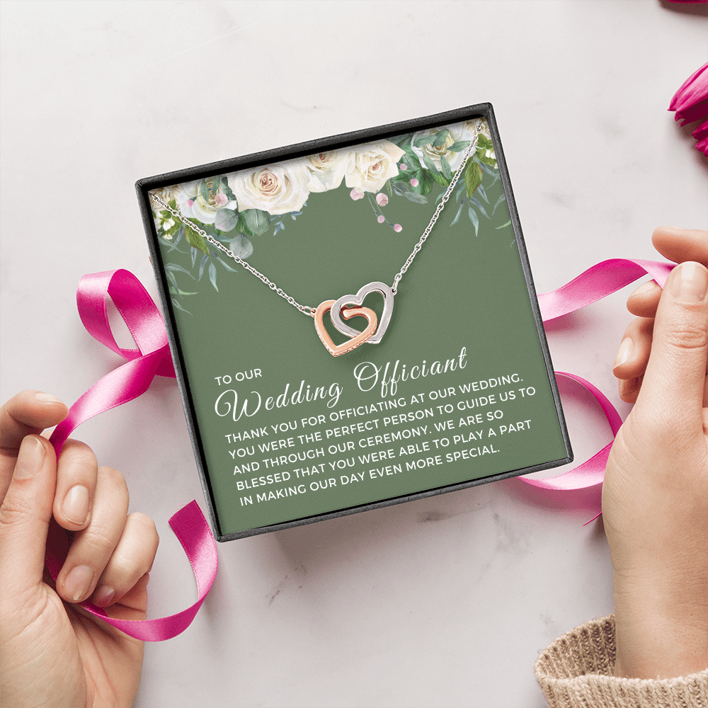 Officiant Proposal Gift | Thank You Necklace 0590T4