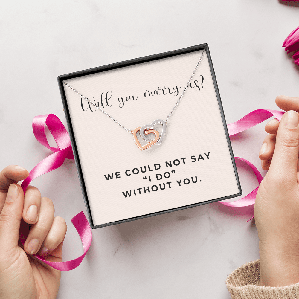 Officiant Proposal Gift | Marry Us Necklace 0589T6