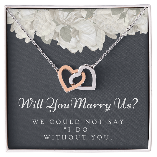 Officiant Proposal Gift | Marry Us Necklace 0589T2