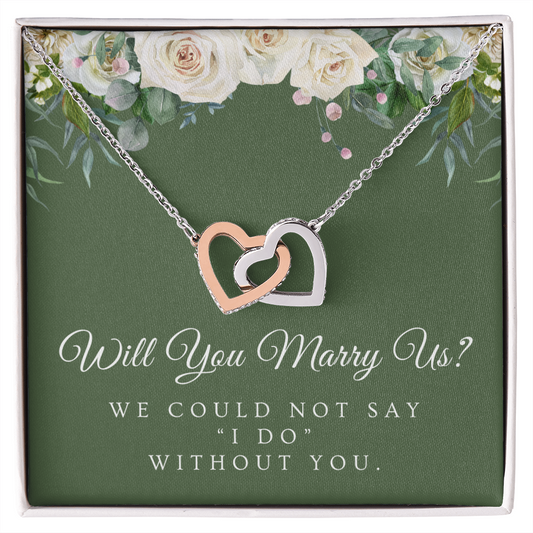 Officiant Proposal Gift | Marry Us Necklace 0589T4