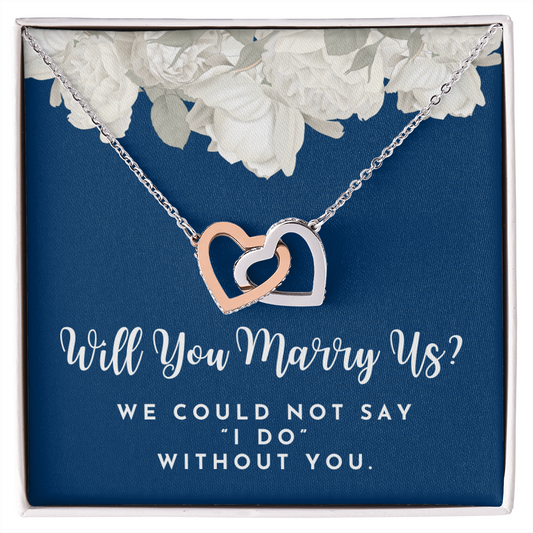 Officiant Proposal Gift | Marry Us Necklace 0589T3
