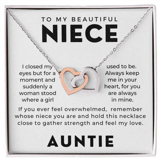 Niece Gift From Aunt | In My Heart Necklace 0631T9