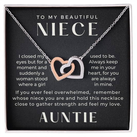 Niece Gift From Aunt | In My Heart Necklace 0631T8