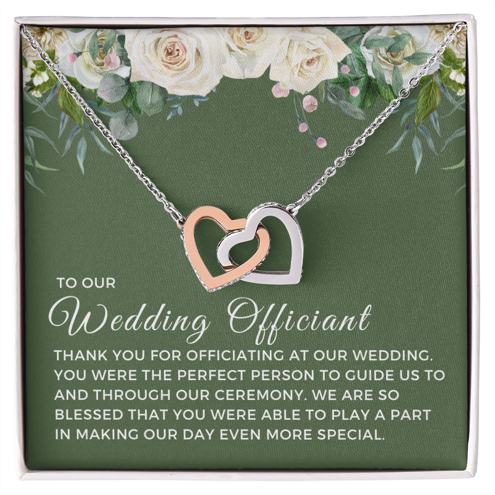 Officiant Proposal Gift | Thank You Necklace 0590T4
