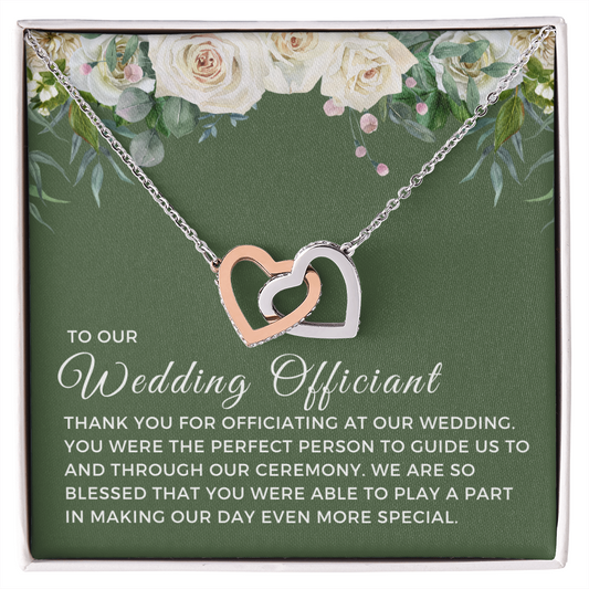 Officiant Proposal Gift | Thank You Necklace 0590T4