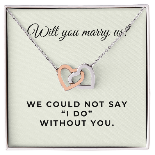 Officiant Proposal Gift | Marry Us Necklace 0589T7
