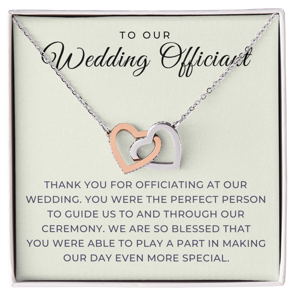 Officiant Proposal Gift | Thank You Necklace 0590T7