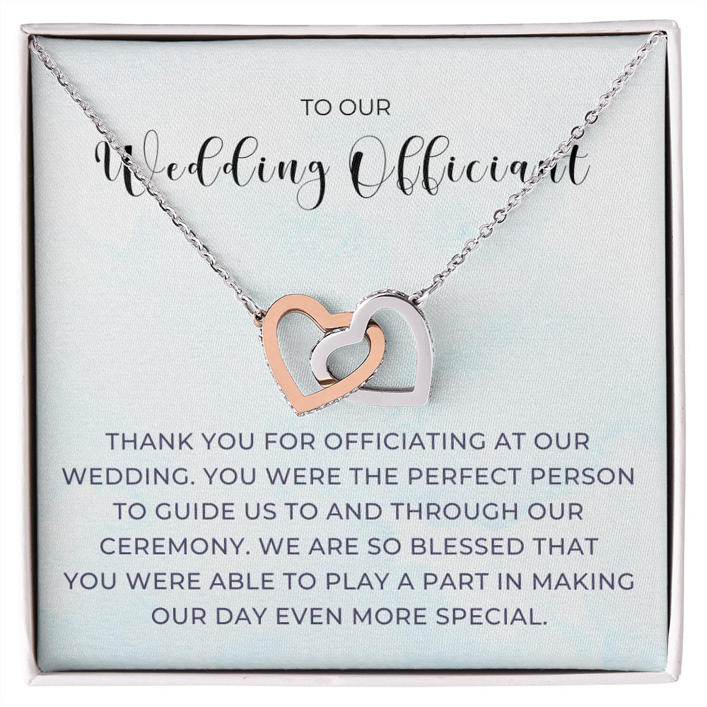 Officiant Proposal Gift | Thank You Necklace 0590T8