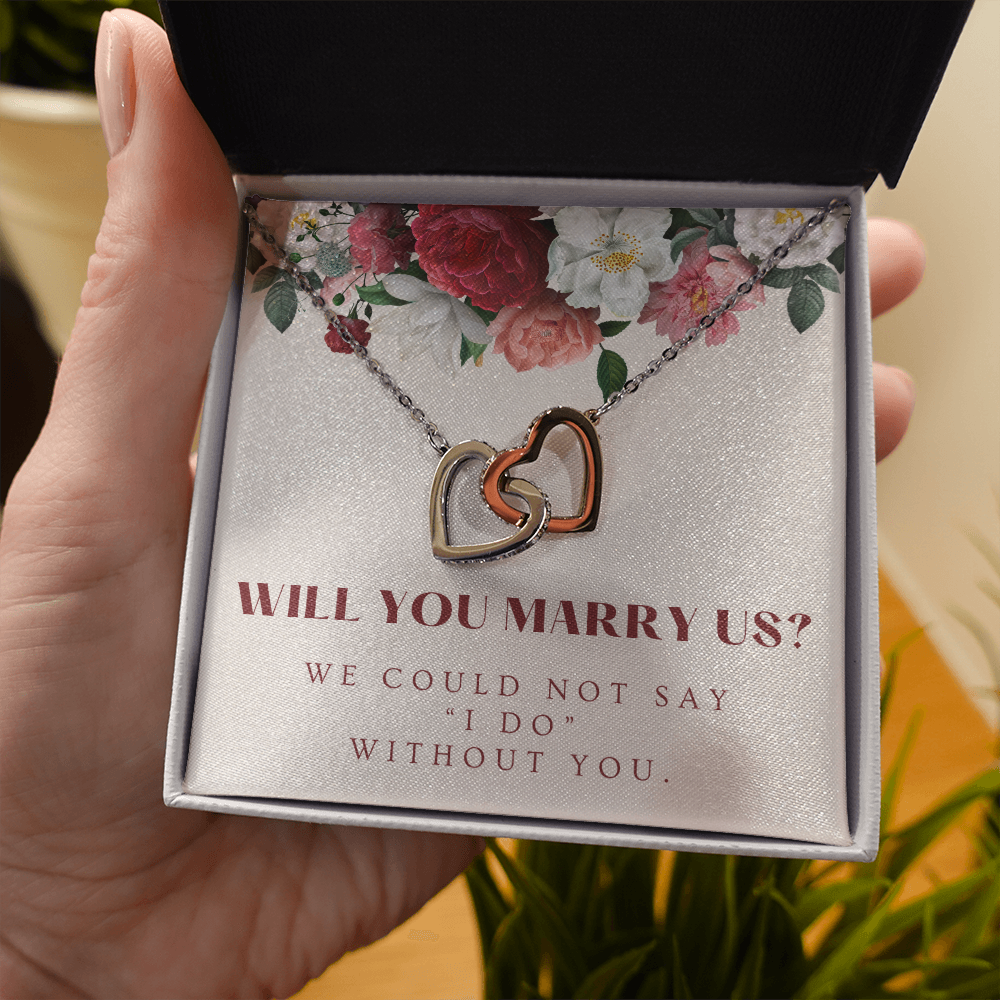 Officiant Proposal Gift | Marry Us Necklace 0589T5