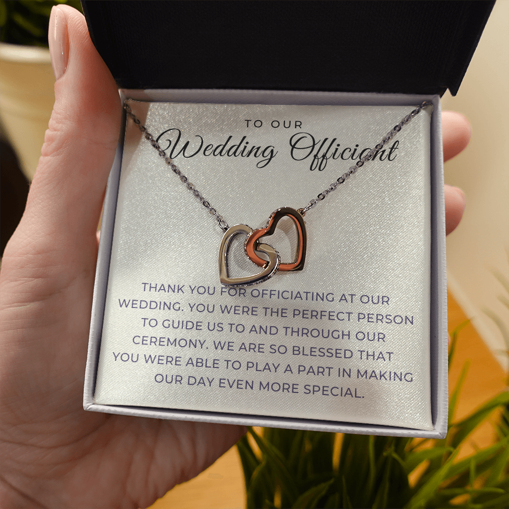 Officiant Proposal Gift | Thank You Necklace 0590T7