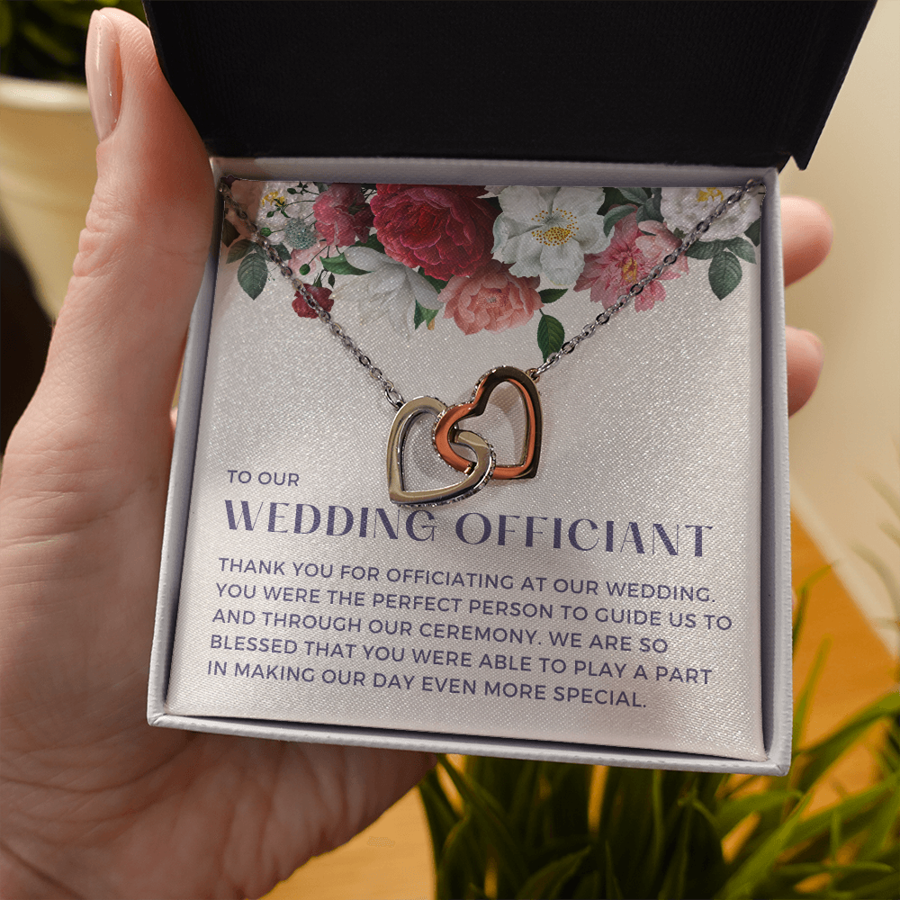 Officiant Proposal Gift | Thank You Necklace 0590T5