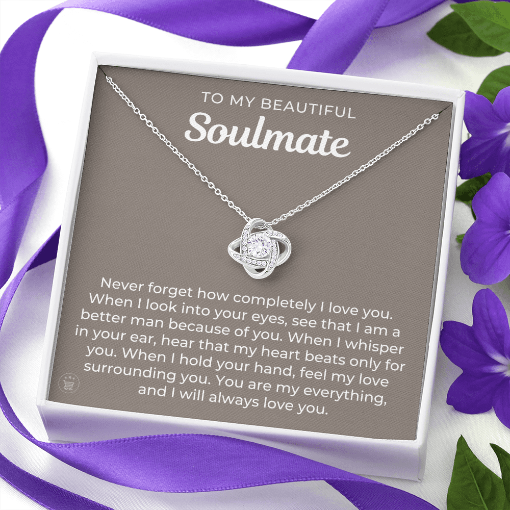 Gift For Wife, To My Soulmate | When I Necklace 0532T2