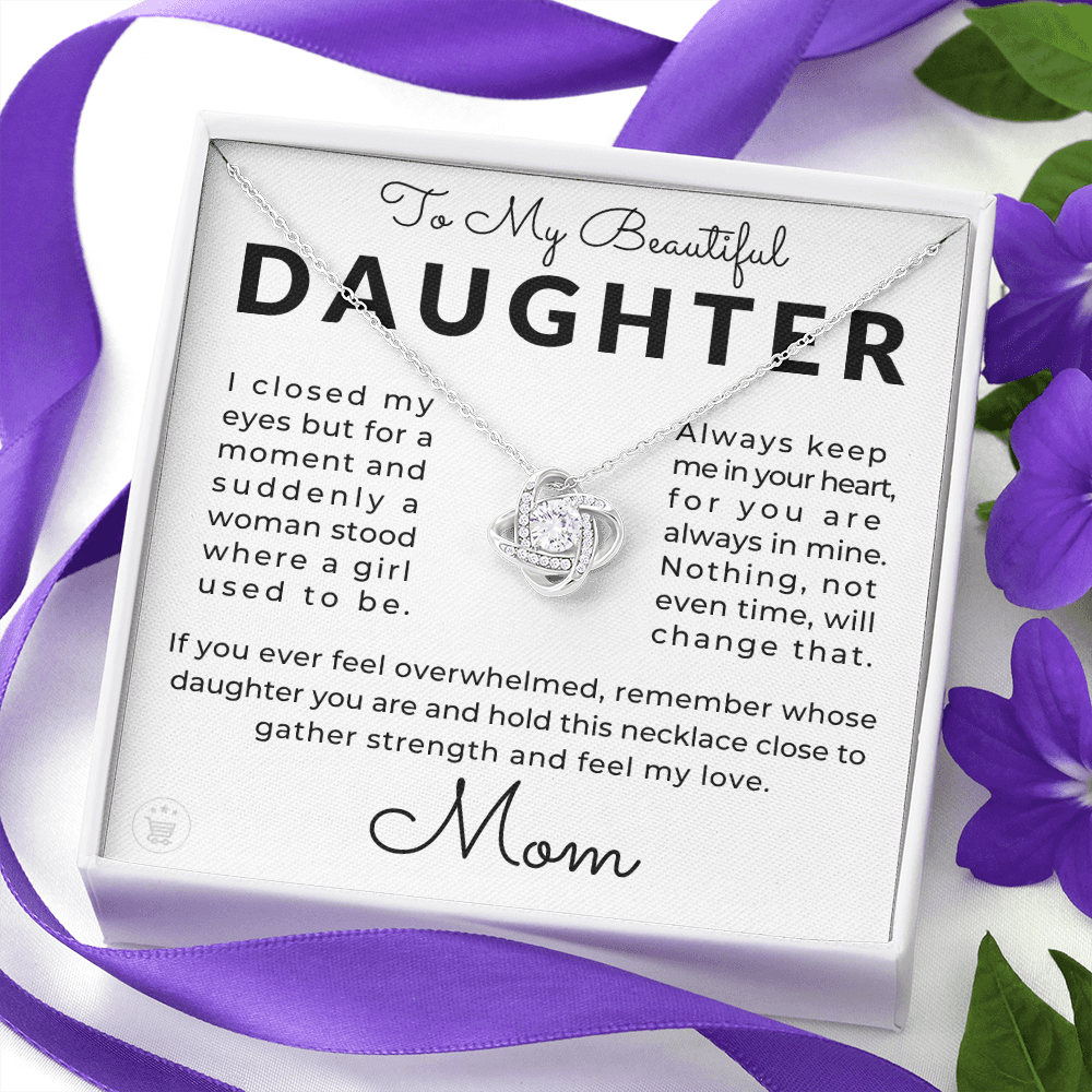 Daughter Gift From Mom | Keep Me Necklace 0580T2