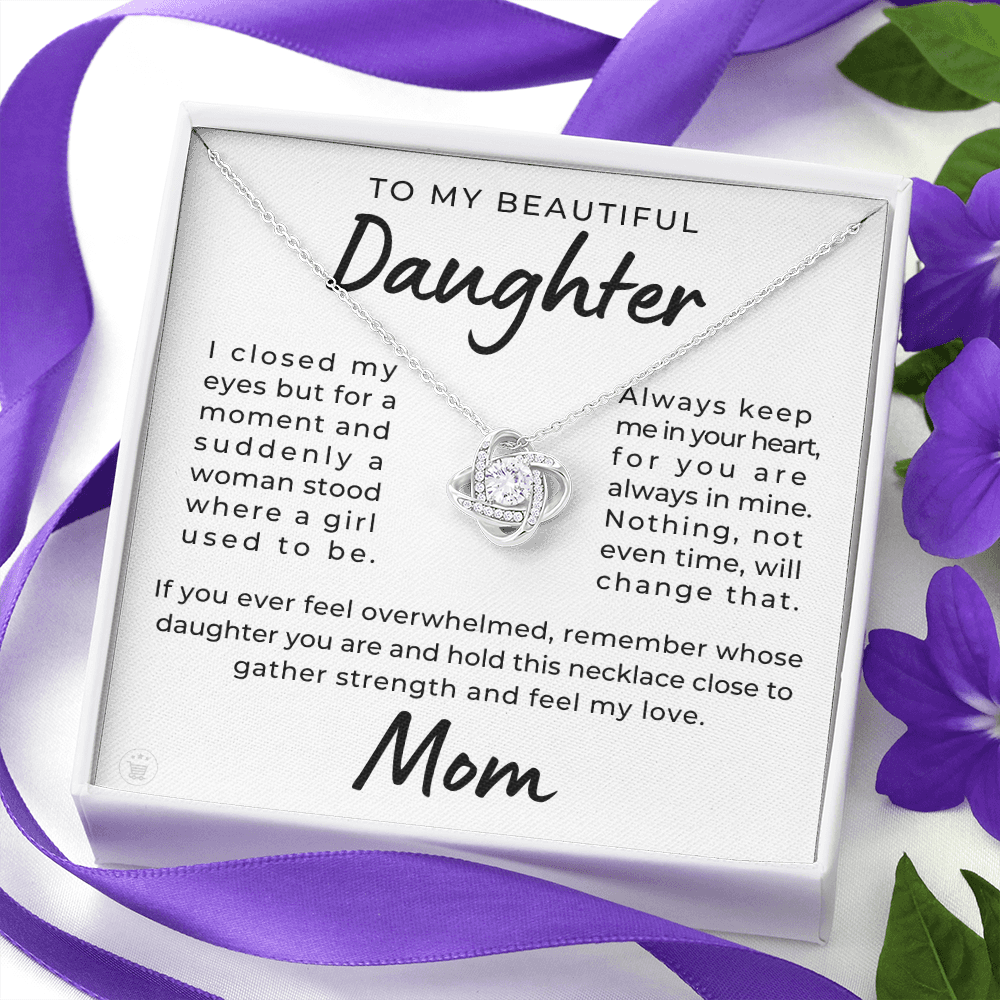 Daughter Gift From Mom | Keep Me Necklace 0580T1