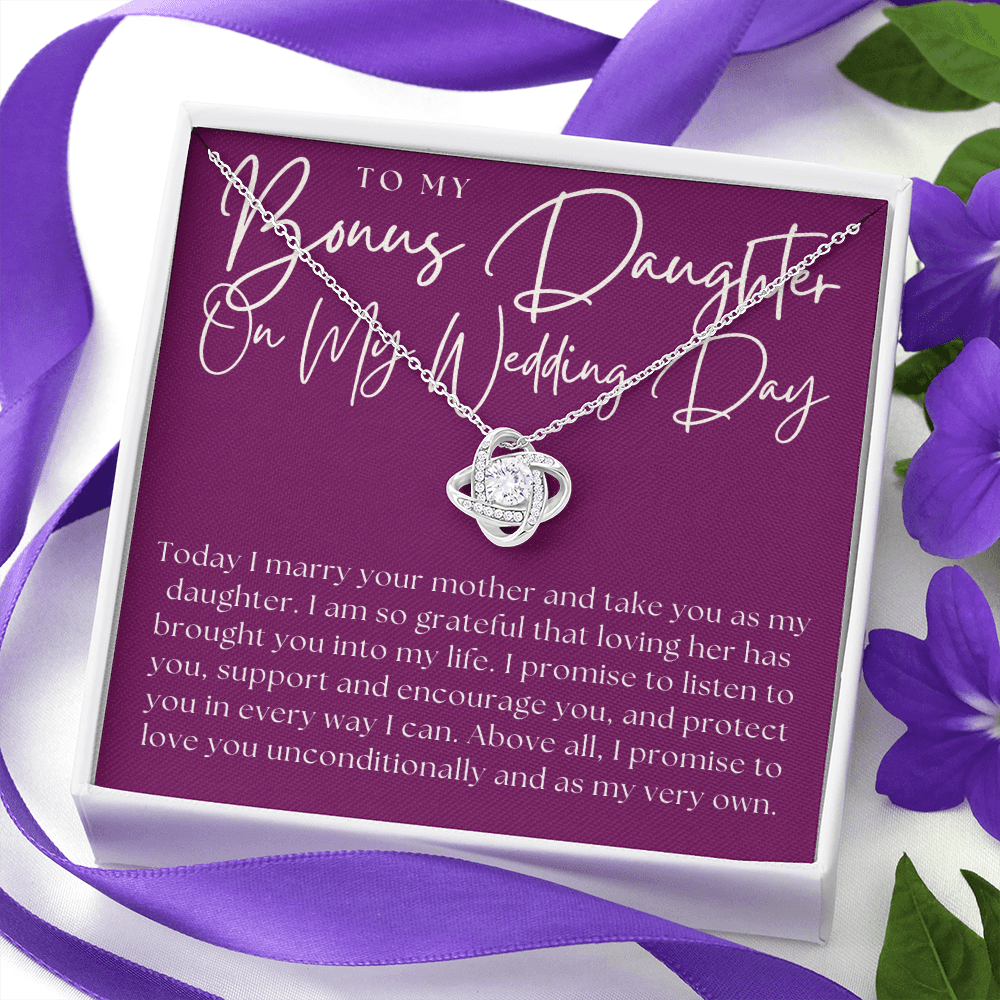 Stepdaughter Wedding Gift | Promise Necklace 0550T8