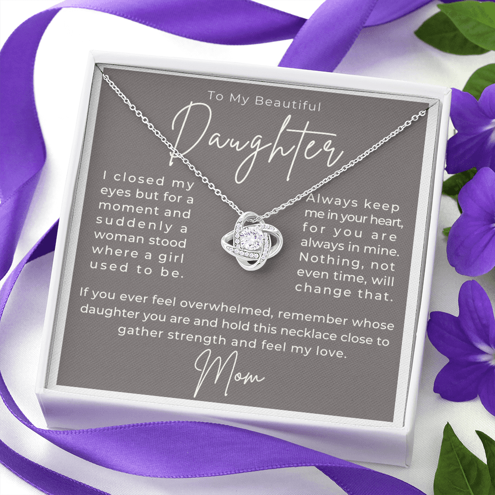 Daughter Gift From Mom | Keep Me Necklace 0580T3