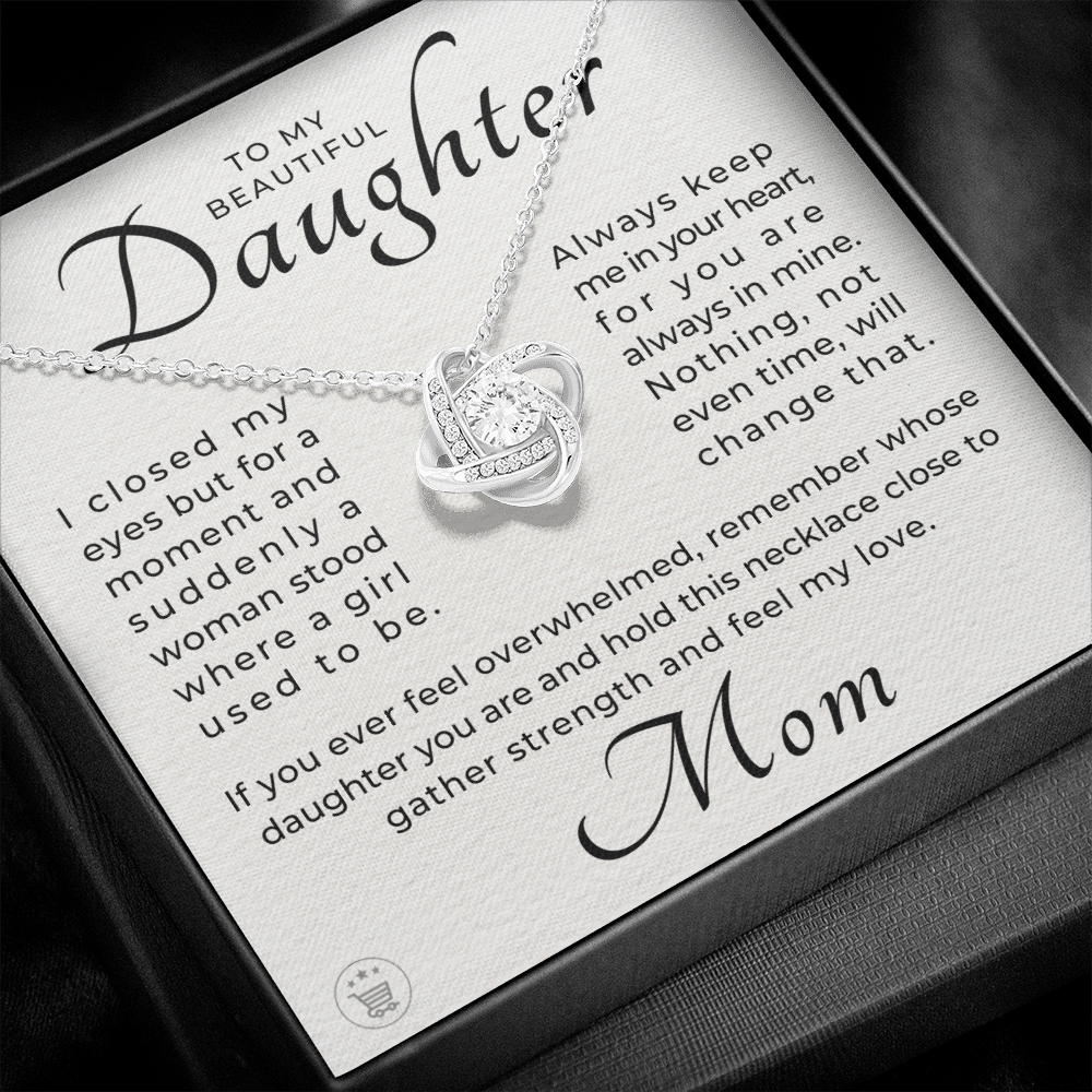 Daughter Gift From Mom | Keep Me Necklace 0580T5