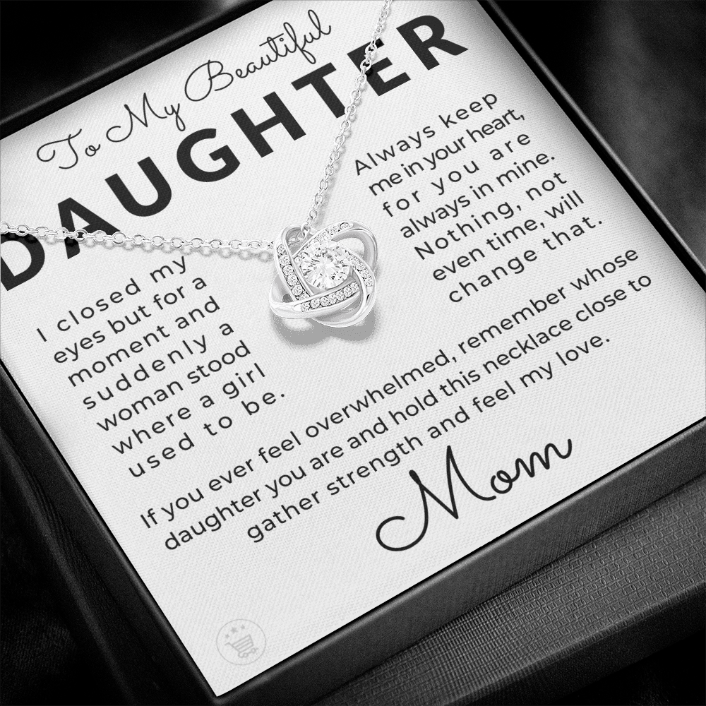 Daughter Gift From Mom | Keep Me Necklace 0580T2