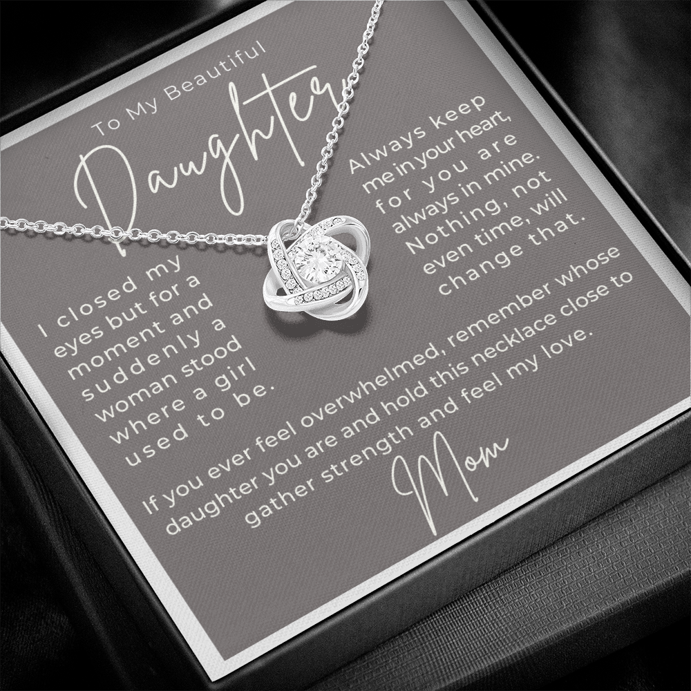 Daughter Gift From Mom | Keep Me Necklace 0580T3