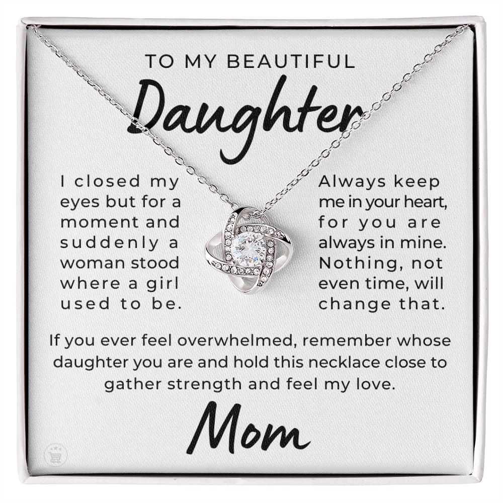 Daughter Gift From Mom | Keep Me Necklace 0580T1