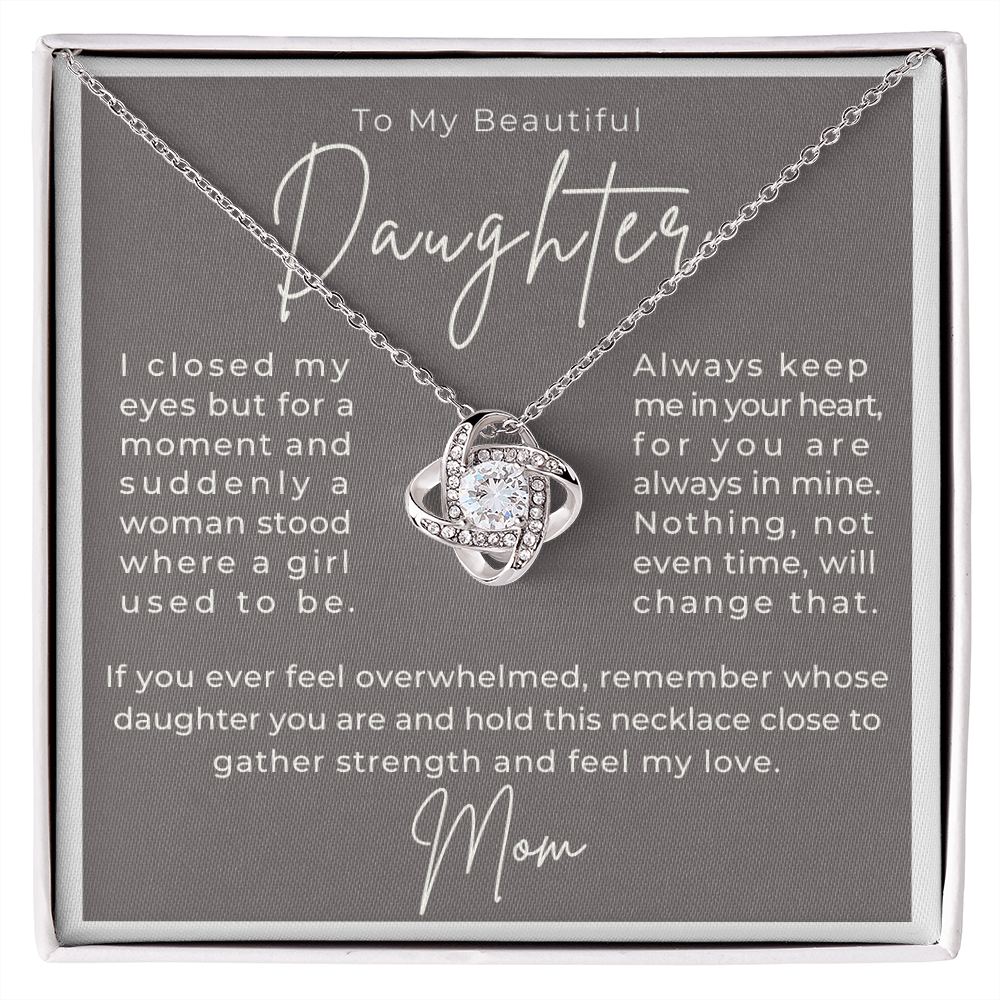 Daughter Gift From Mom | Keep Me Necklace 0580T3