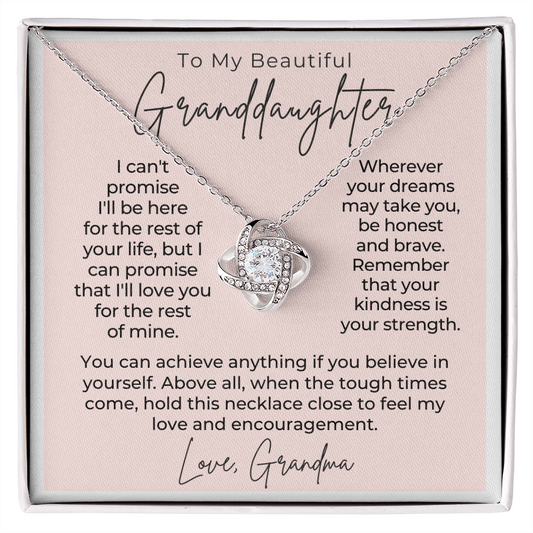Granddaughter Gift | My Promise Necklace 0546T4