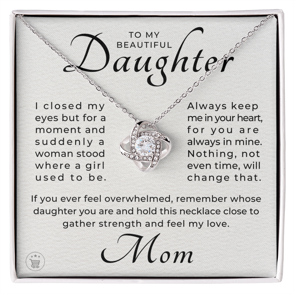 Daughter Gift From Mom | Keep Me Necklace 0580T5