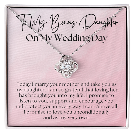 Stepdaughter Wedding Gift  | Promise Necklace 0550T9