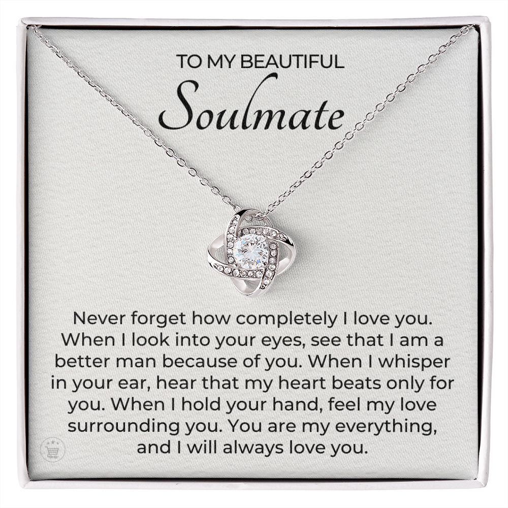 Gift For Wife, To My Soulmate | When I Necklace 0532T1