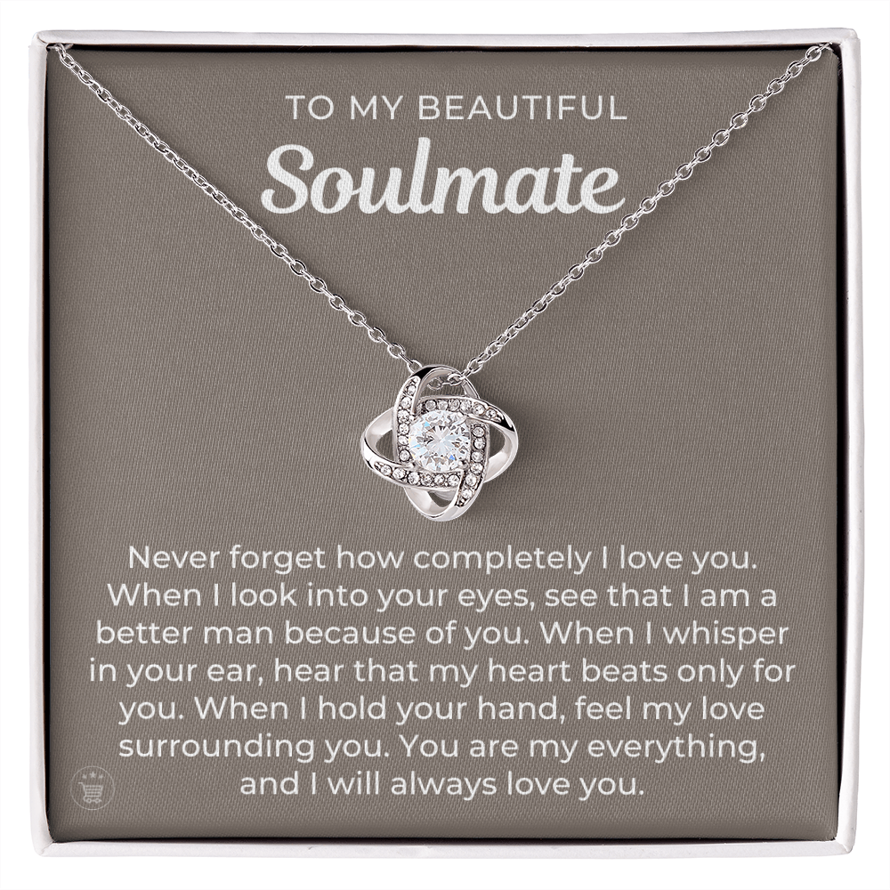 Gift For Wife, To My Soulmate | When I Necklace 0532T2