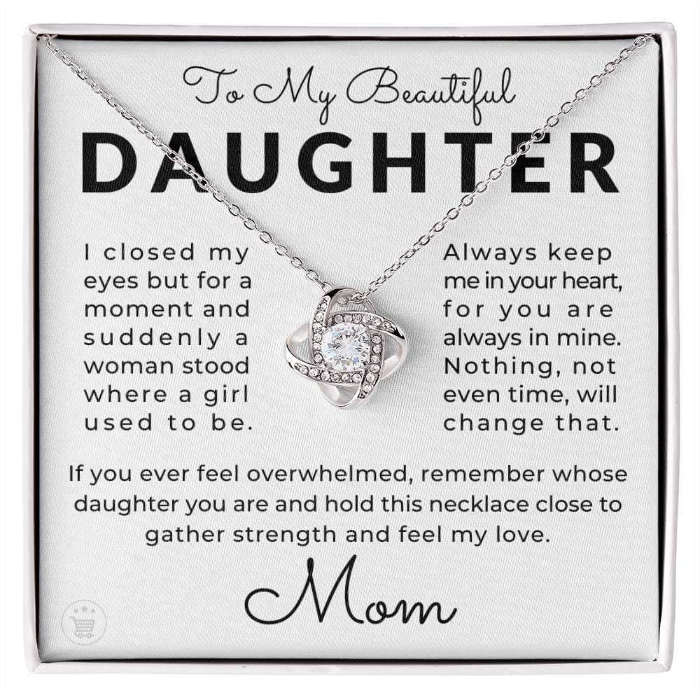 Daughter Gift From Mom | Keep Me Necklace 0580T2