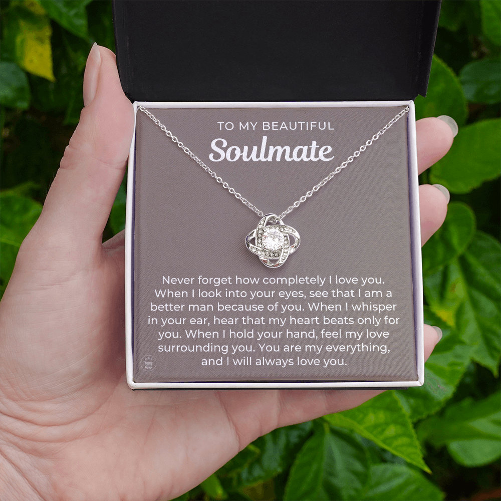 Gift For Wife, To My Soulmate | When I Necklace 0532T2