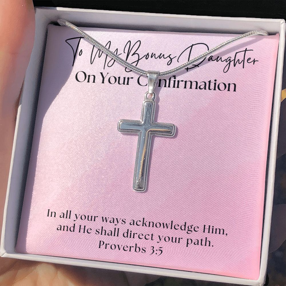 Confirmation Gift For Girl | Your Path Cross Necklace 0816SSCN