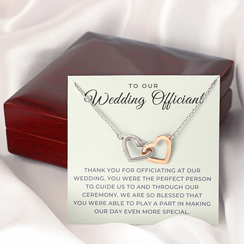 Officiant Proposal Gift | Thank You Necklace 0590T7