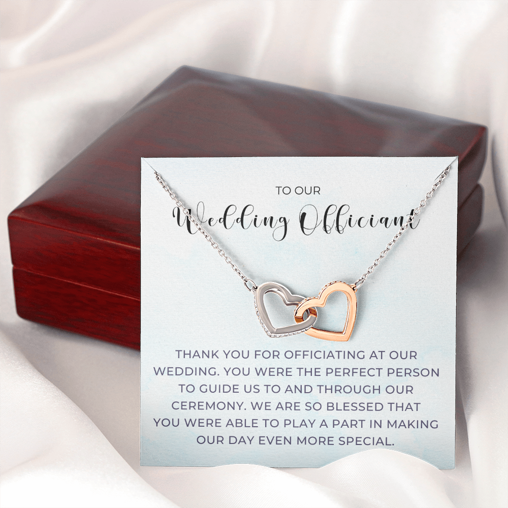 Officiant Proposal Gift | Thank You Necklace 0590T8