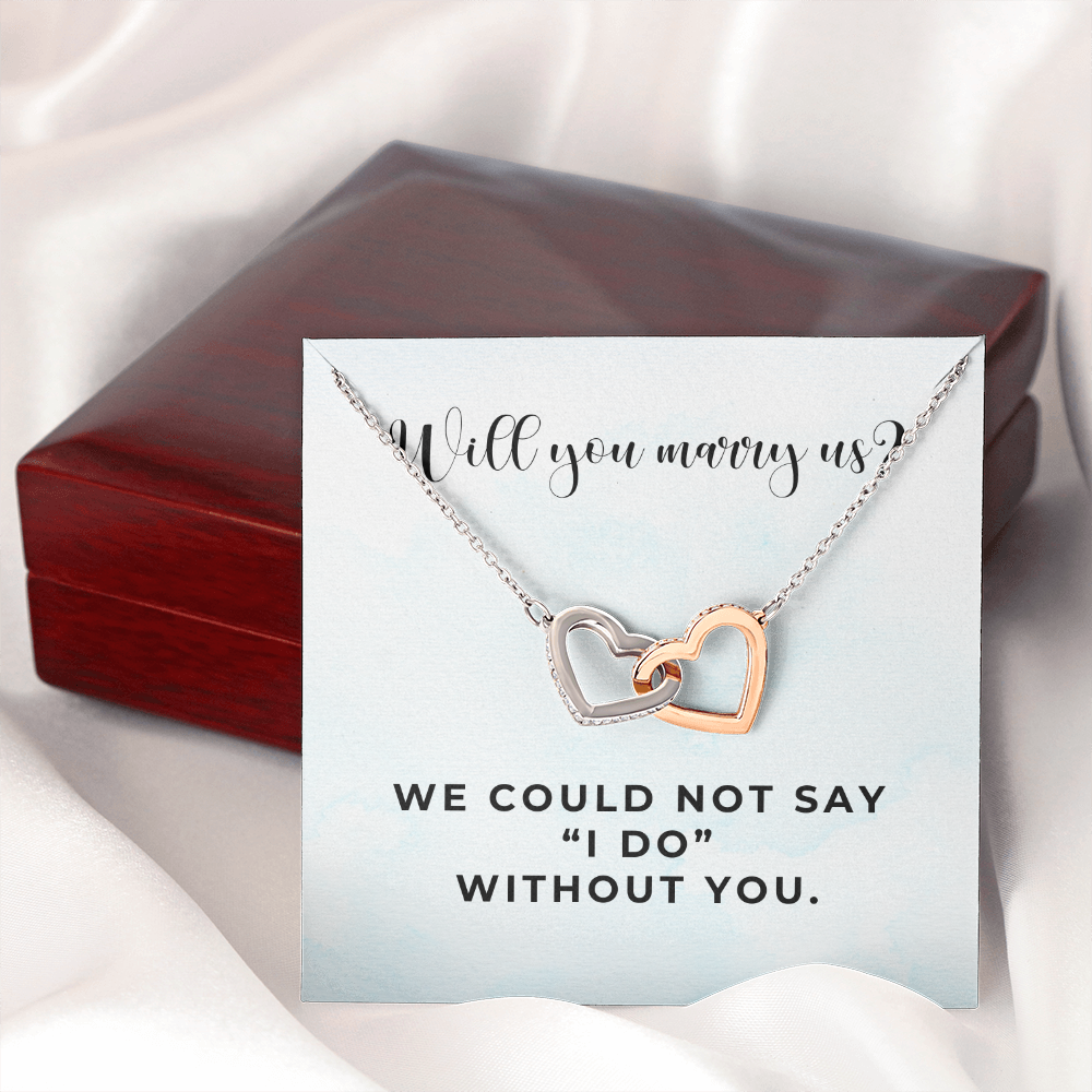 Officiant Proposal Gift | Marry Us Necklace 0589T8
