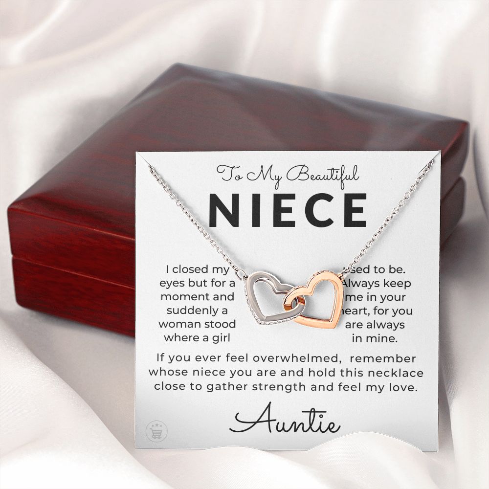 Niece Gift From Aunt | In My Heart Necklace 0631T2