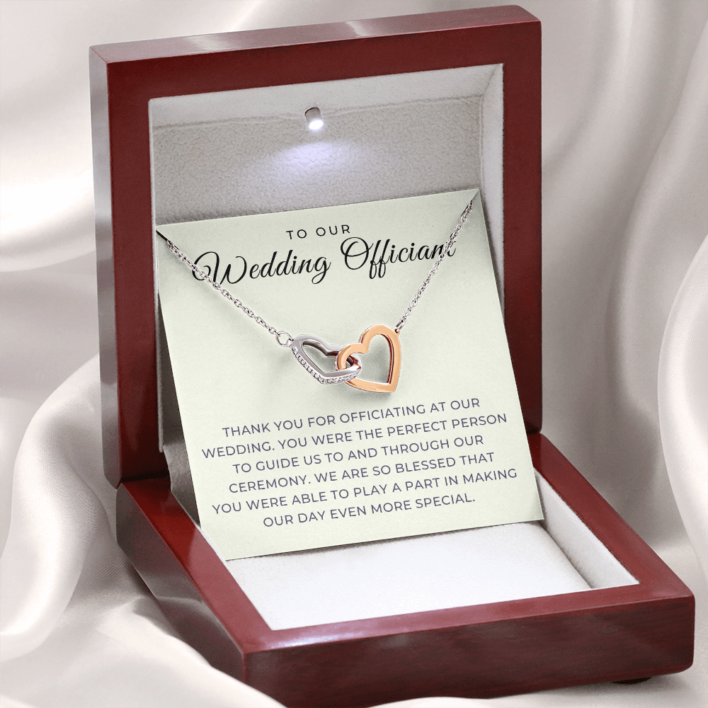 Officiant Proposal Gift | Thank You Necklace 0590T7