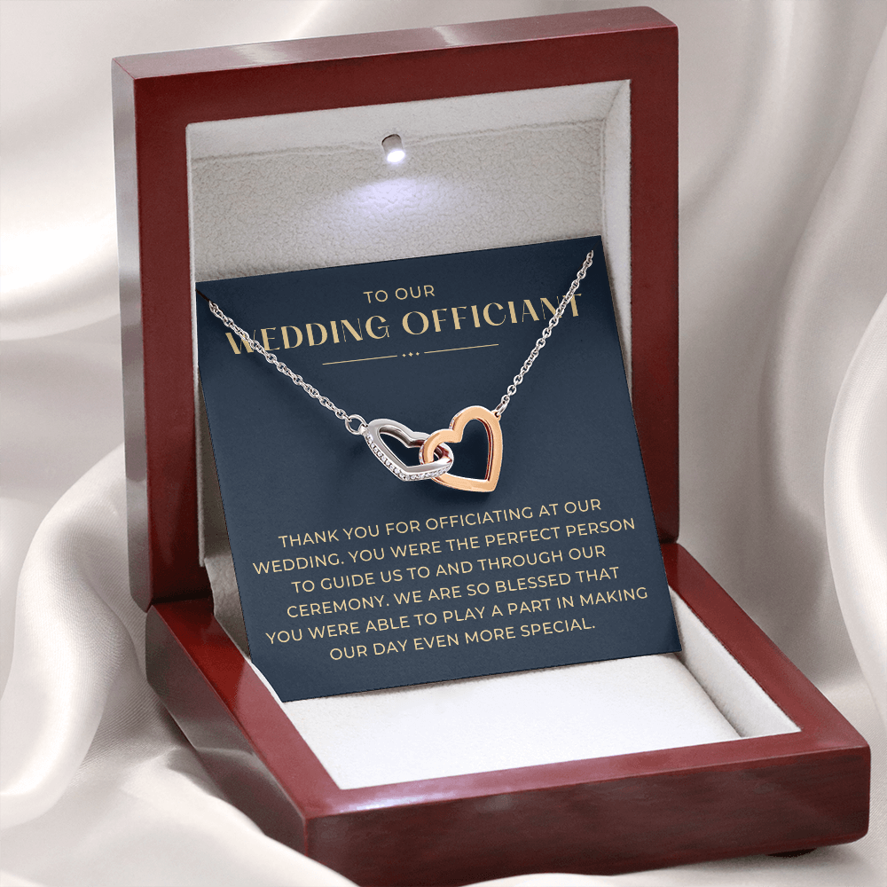 Officiant Proposal Gift | Thank You Necklace 0590T9