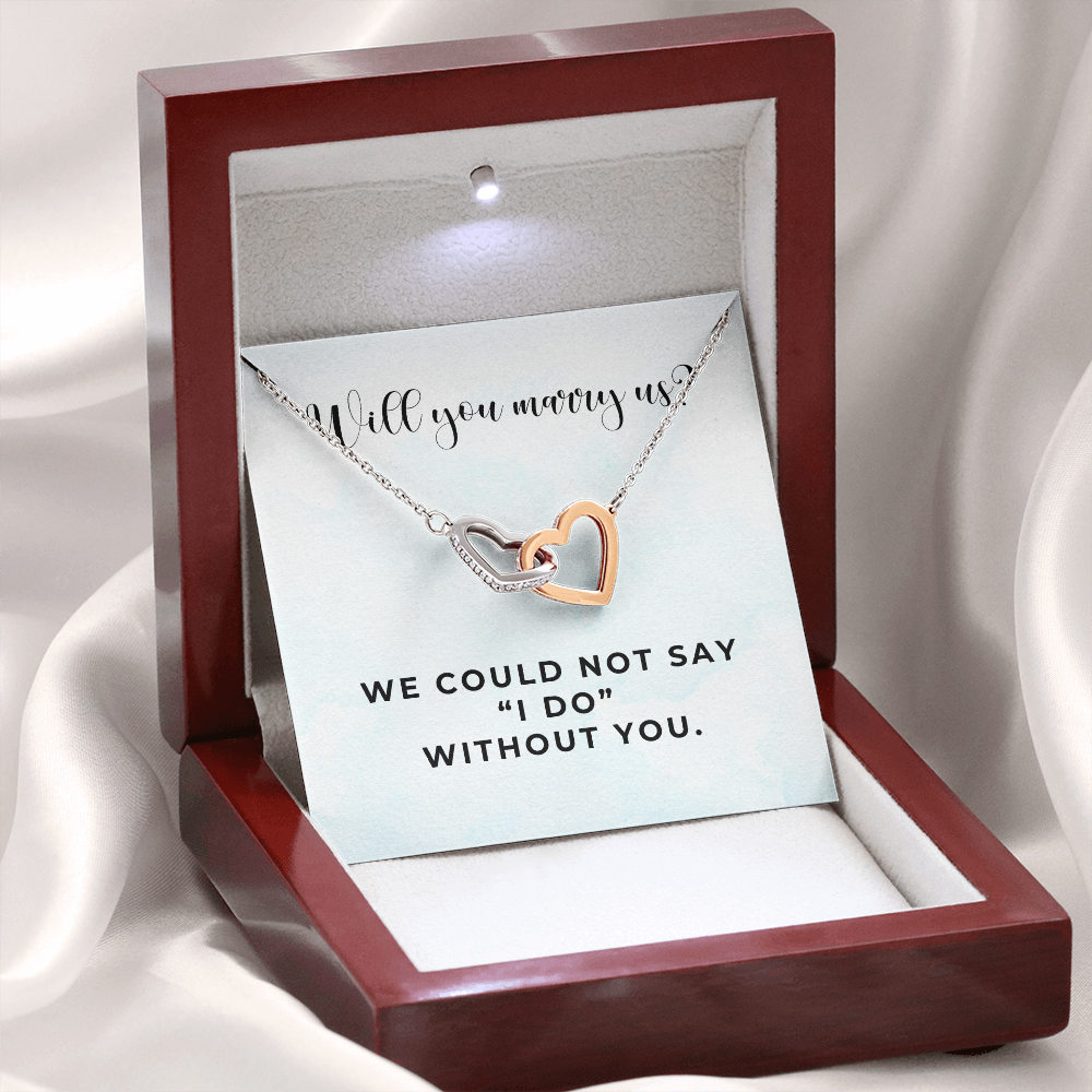 Officiant Proposal Gift | Marry Us Necklace 0589T8