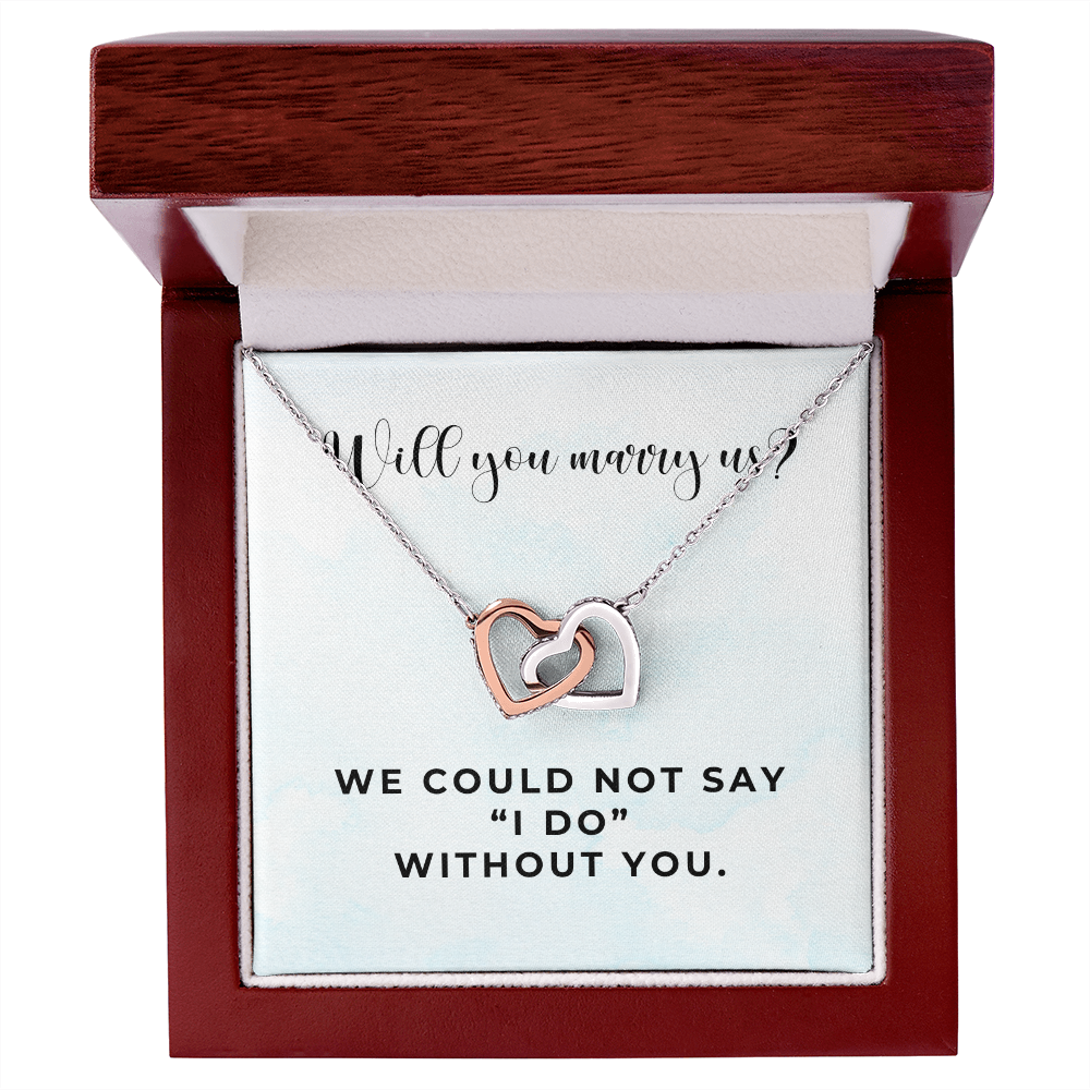 Officiant Proposal Gift | Marry Us Necklace 0589T8