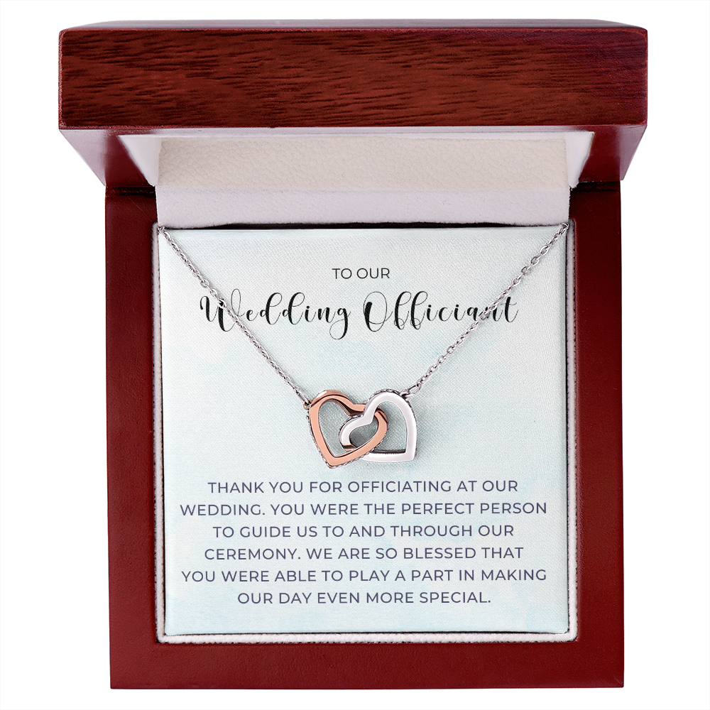 Officiant Proposal Gift | Thank You Necklace 0590T8
