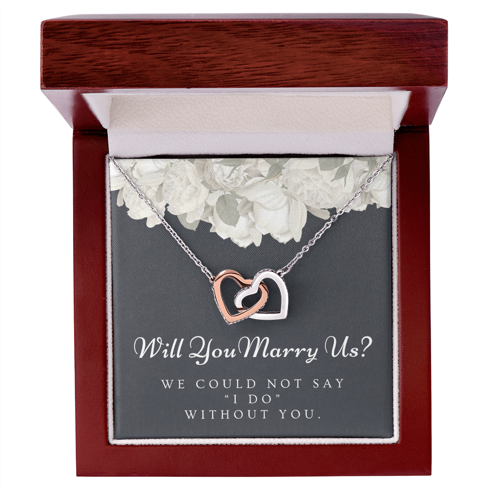 Officiant Proposal Gift | Marry Us Necklace 0589T2