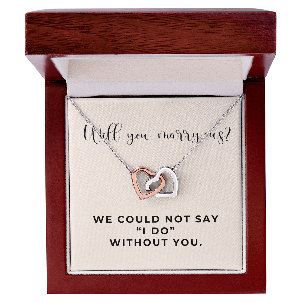 Officiant Proposal Gift | Marry Us Necklace 0589T6
