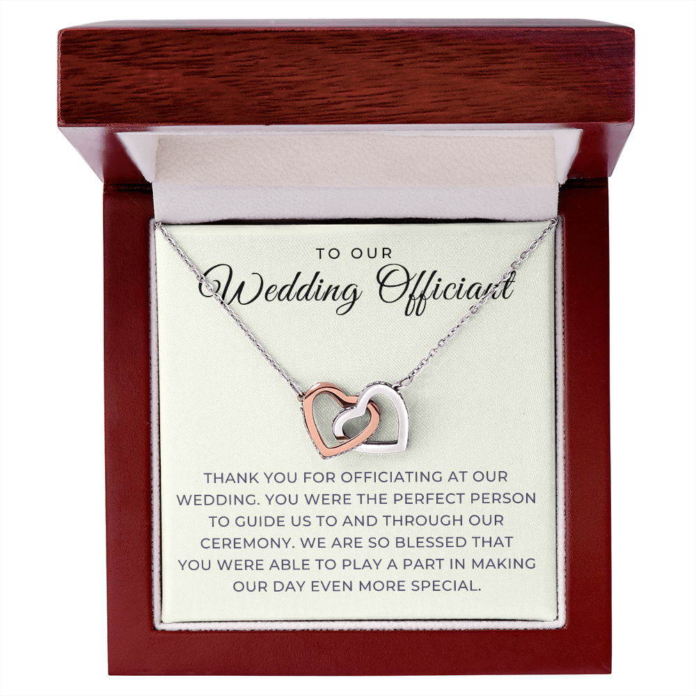 Officiant Proposal Gift | Thank You Necklace 0590T7
