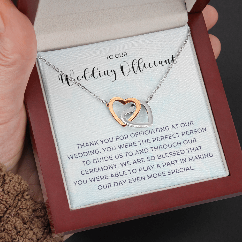Officiant Proposal Gift | Thank You Necklace 0590T8