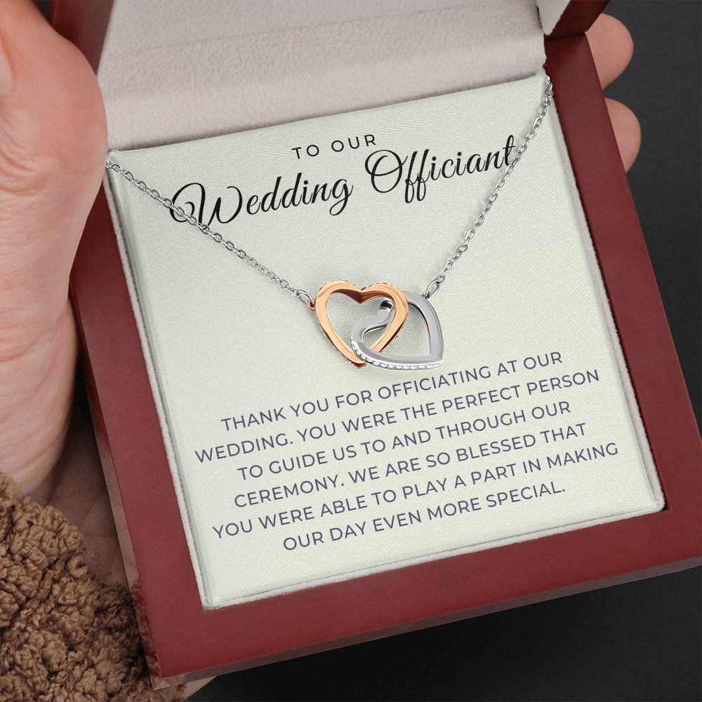 Officiant Proposal Gift | Thank You Necklace 0590T7