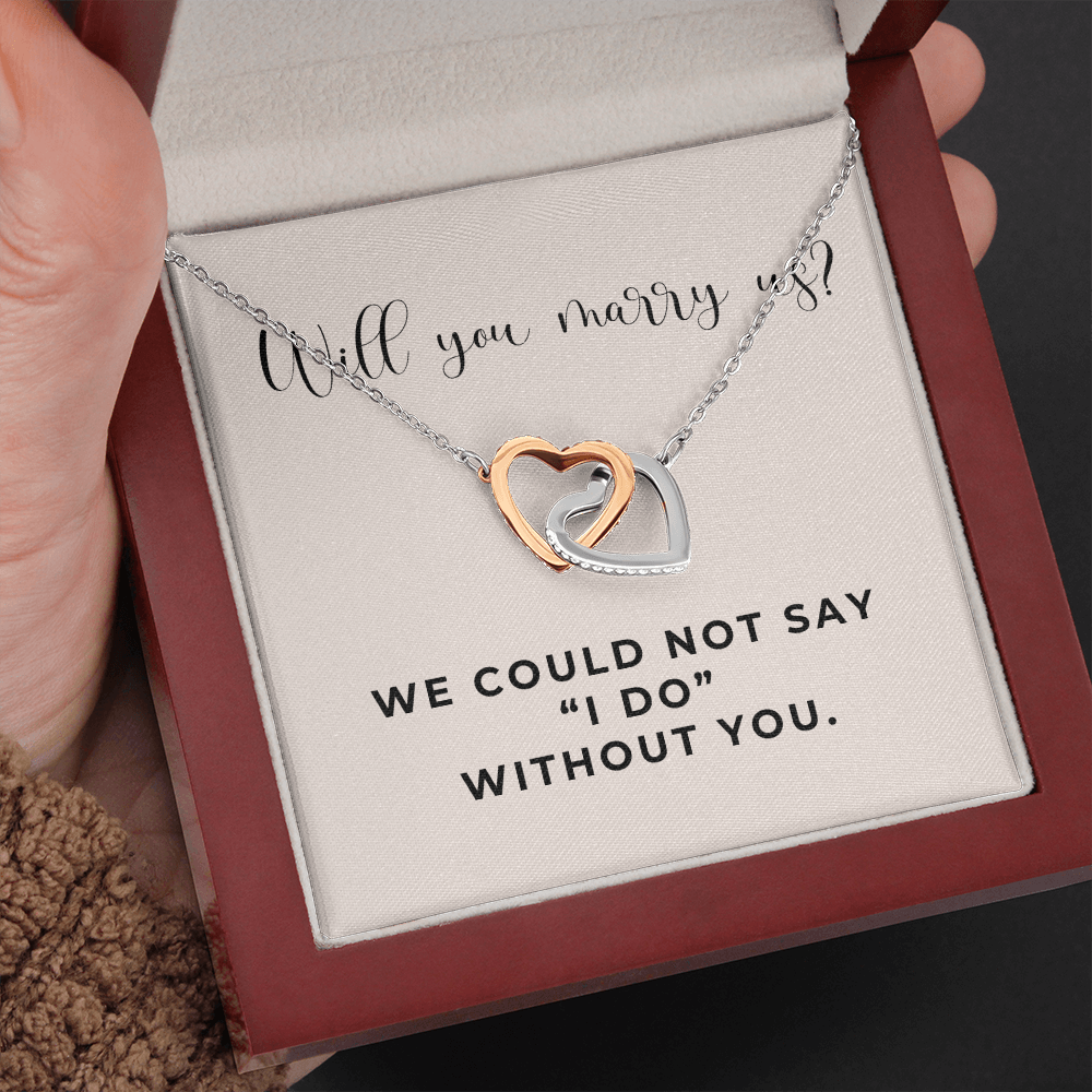 Officiant Proposal Gift | Marry Us Necklace 0589T6