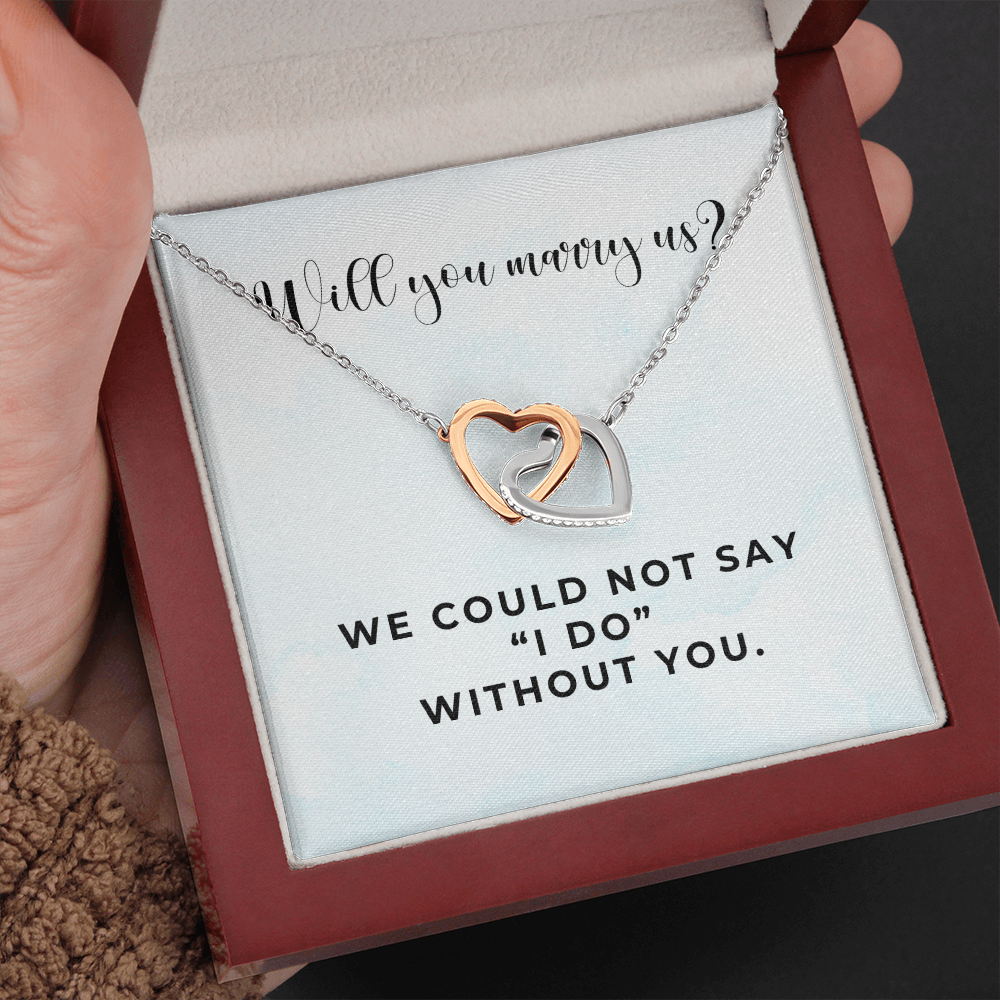 Officiant Proposal Gift | Marry Us Necklace 0589T8